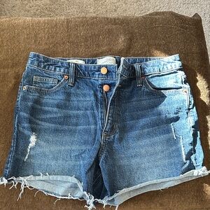 Universal Thread Medium Blue Distressed Jean Shorts